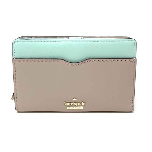 kate spade Handbags - Kate Spade Phillips Road Grey/ Misty Mint Wallet